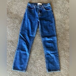 Everlane Blue High-Rise Straight Jeans